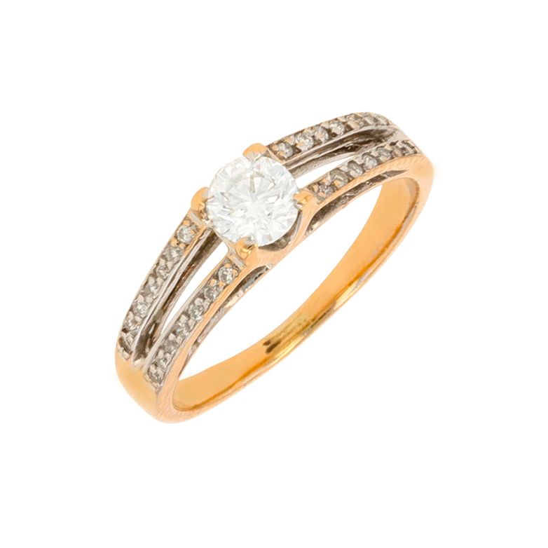Solitaire diamant 0.49 carat or jaune 3.10g Comme neuf -  reconditionné disponible sur Gemme Les Bijoux